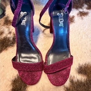 Women's Glitter Sandals - Purple